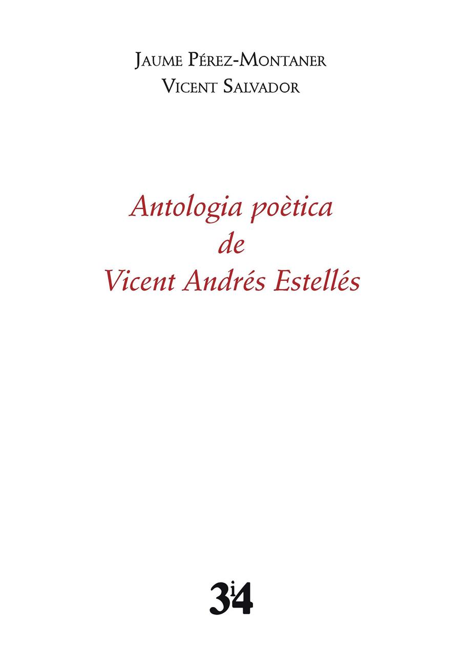 Antologia poètica de Vicent Andrés Estellés | Andrés Estellés, Vicent | Cooperativa autogestionària