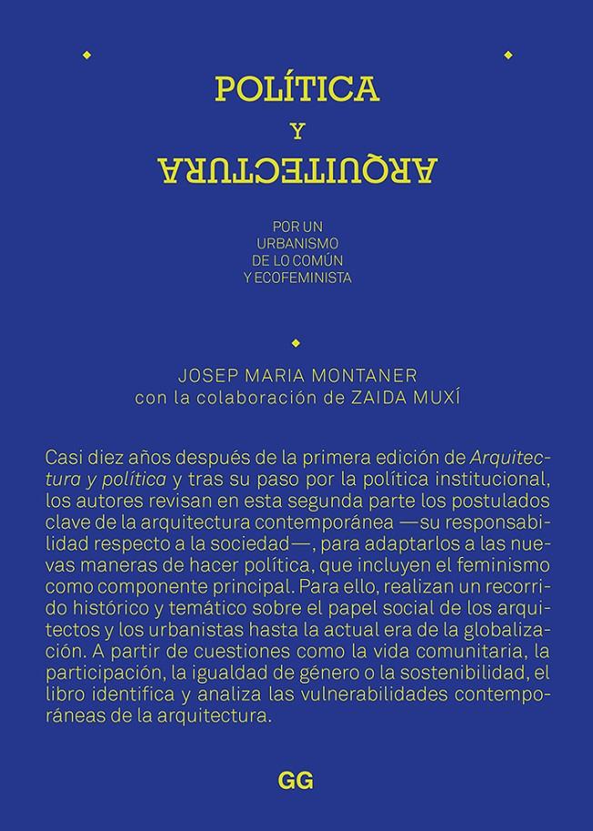 Política y arquitectura | Montaner, Josep Maria/Muxí, Zaida | Cooperativa autogestionària