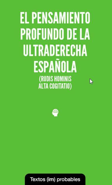 El pensamiento profundo de la ultraderecha española | Cooperativa autogestionària