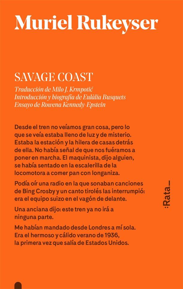 Savage Coast | Muriel Rukeyser | Cooperativa autogestionària