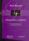 Educación y política: De la historia personal a la comunión de libertades | Ricoeur, Paul | Cooperativa autogestionària