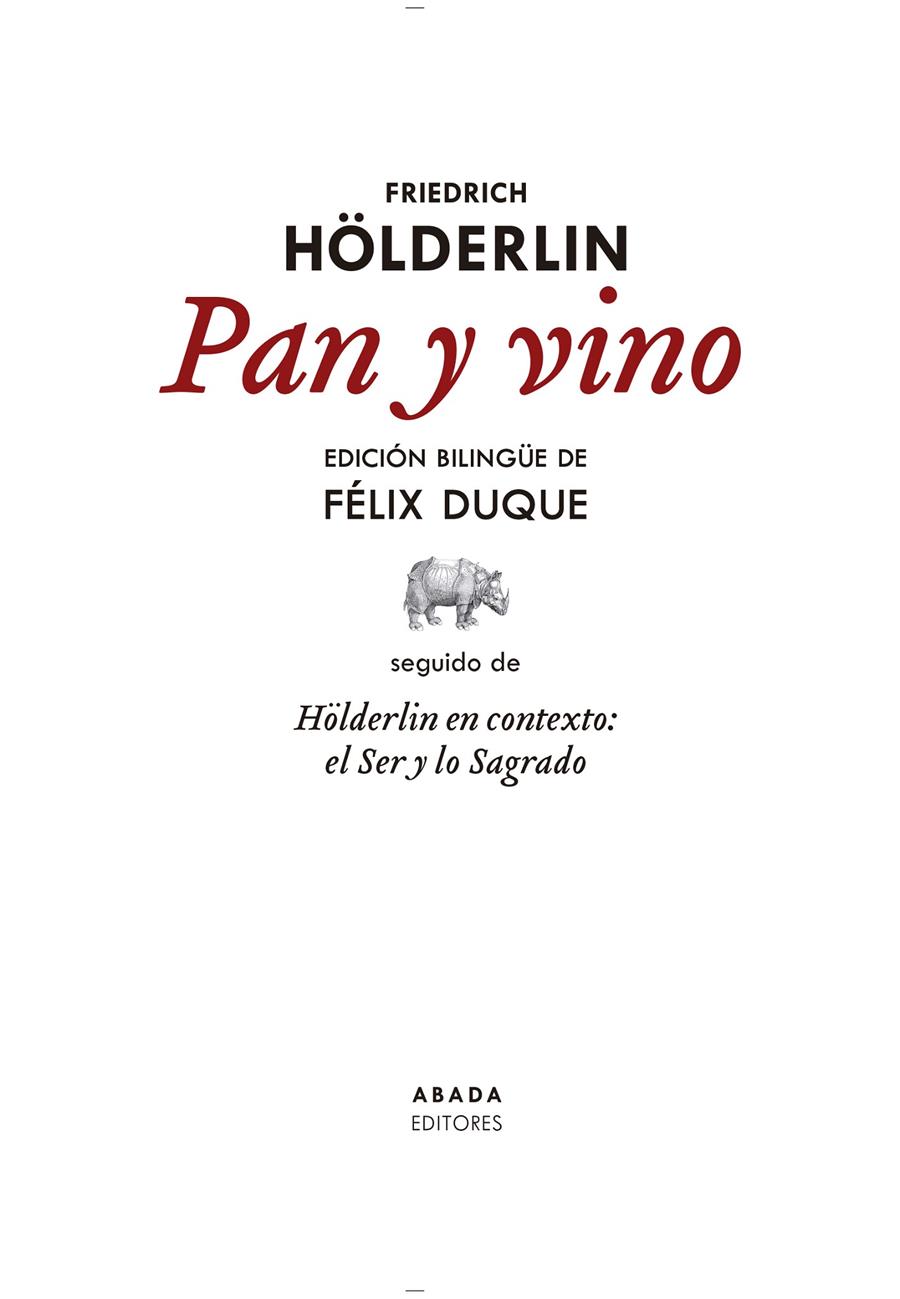 Pan y vino | Hölderlin, Friedrich | Cooperativa autogestionària