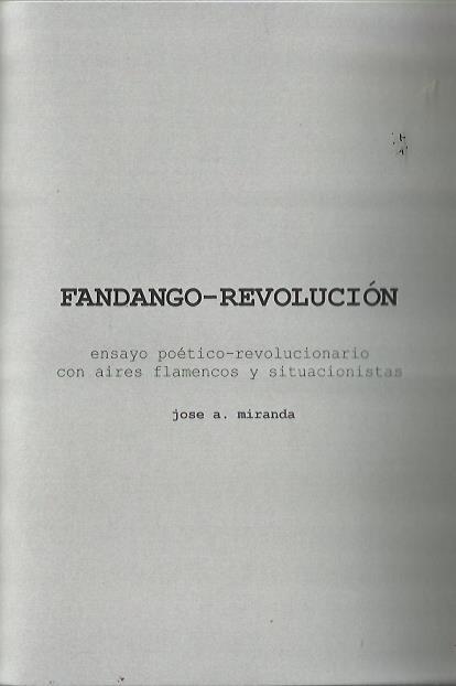 Fandango-Revolución | José A. Miranda | Cooperativa autogestionària