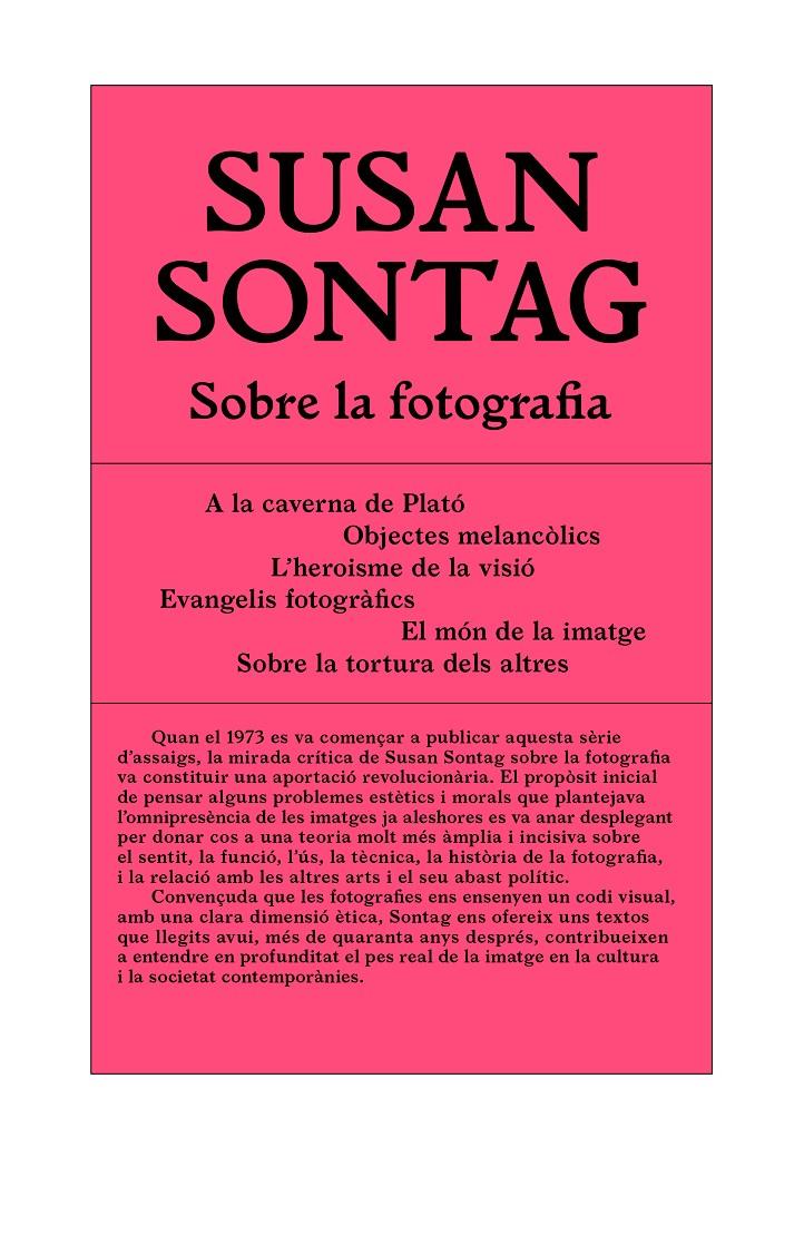 Sobre la fotografia | Sontag, Susan | Cooperativa autogestionària