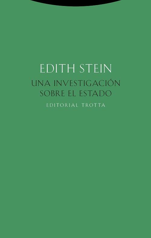 Una investigación sobre el Estado | Stein, Edith | Cooperativa autogestionària