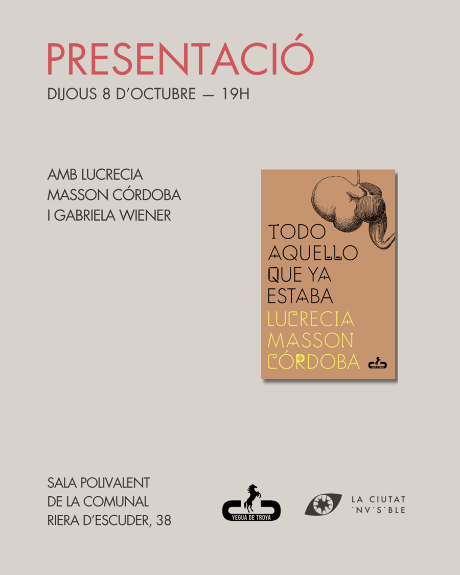 Presentació de TODO AQUELLO QUE YA NO ESTABA - Cooperativa autogestionària