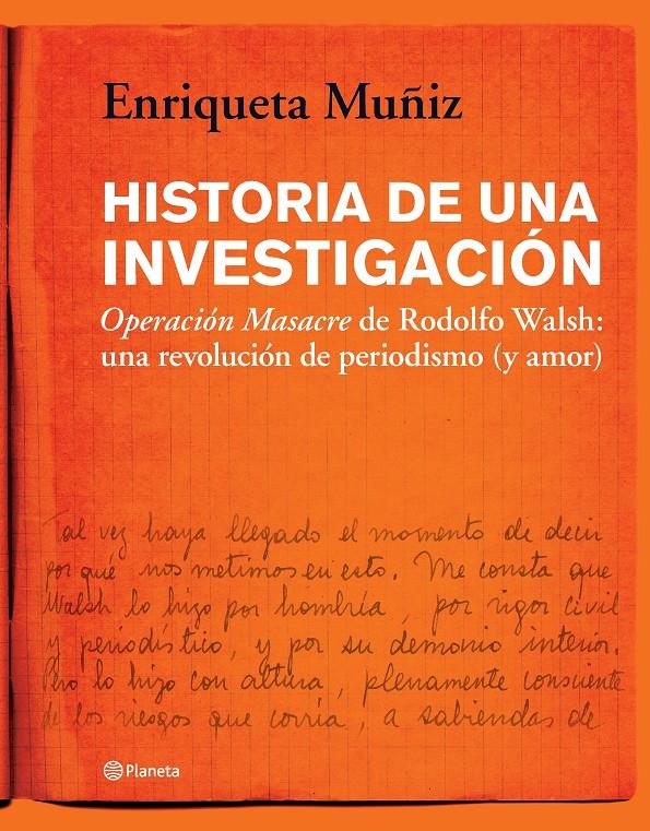 Historia de una investigación | Muñiz, Enriqueta