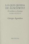 Lo que queda de Auschwitz | Agamben, Giorgio