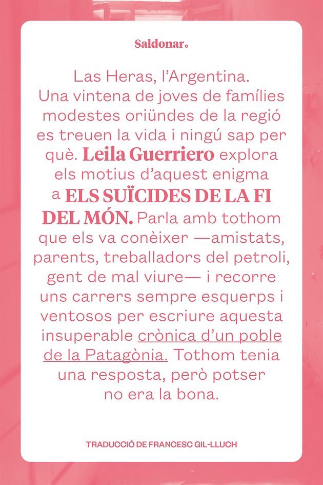 Els suïcides de la fi del món | Guerriero, Leila | Cooperativa autogestionària