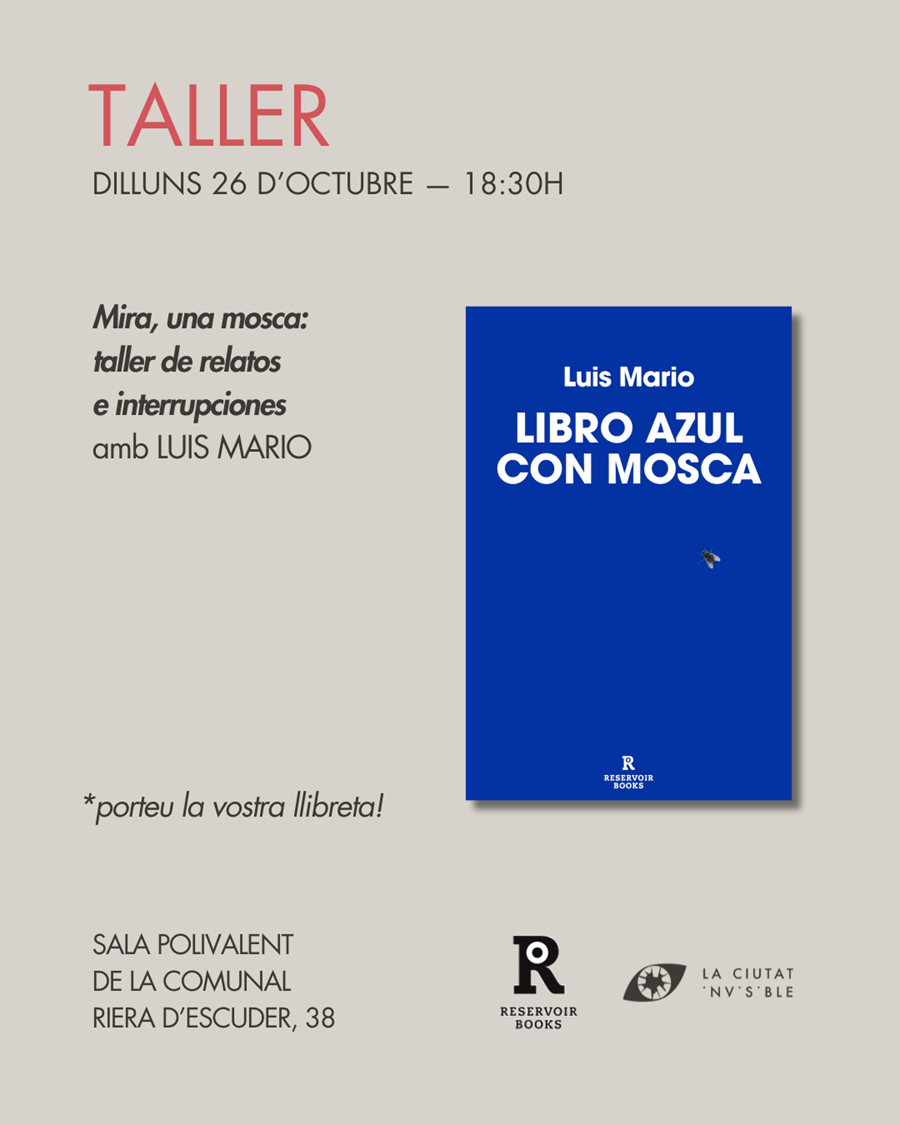 Taller a propòsit de LIBRO AZUL CON MOSCA - Cooperativa autogestionària