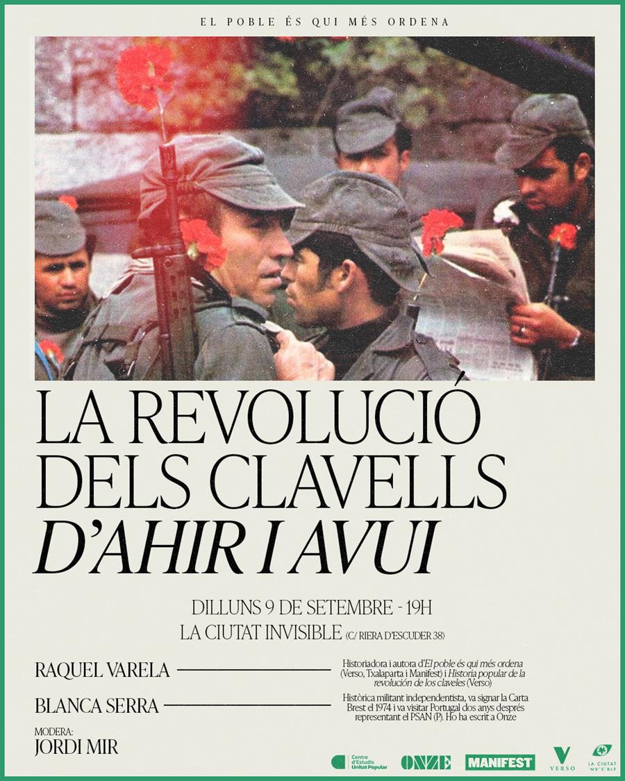 Conversa "La revolució dels clavells ahir i avui" - Cooperativa autogestionària