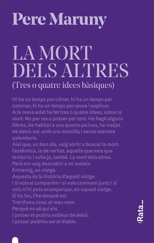 La mort dels altres | Maruny, Pere