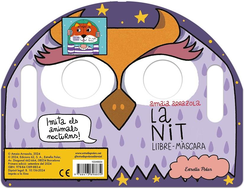 La nit. Llibre-màscara | Arrazola, Amaia