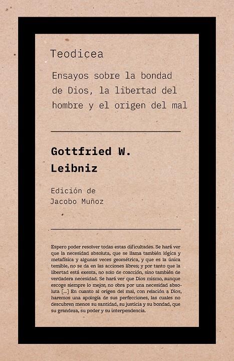 Teodicea | Leibniz, Gottfried W.