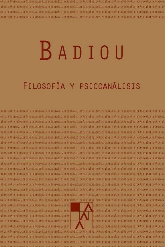 Filosofía y psicoanálisis | Alain Badiou | Cooperativa autogestionària