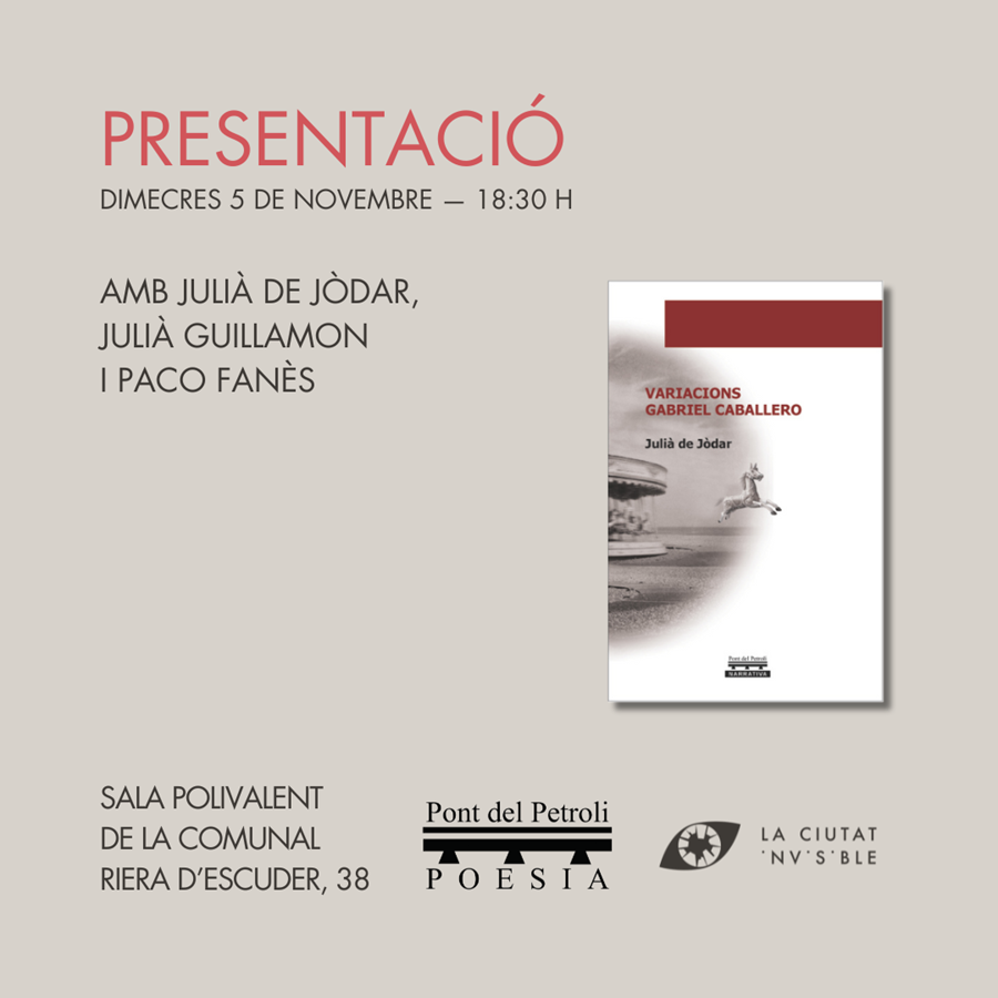 Presentació de VARIACIONS GABRIEL CABALLERO - Cooperativa autogestionària