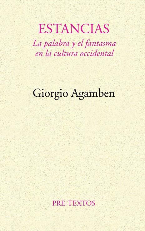  Estancias | Agamben, Giorgio | Cooperativa autogestionària