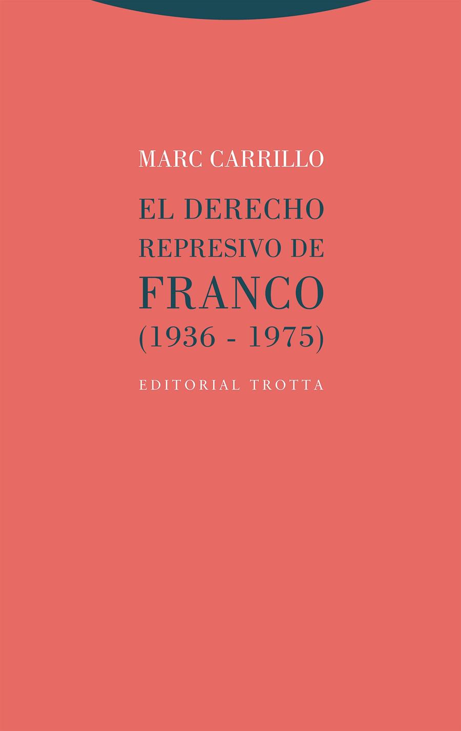 El Derecho represivo de Franco (1936-1975) | Carrillo, Marc | Cooperativa autogestionària