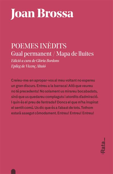 Poemes inèdits | Brossa i Cuervo, Joan