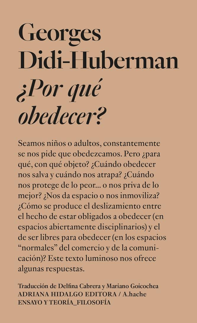 Por que obedecer | Didi-Huberman, Georges