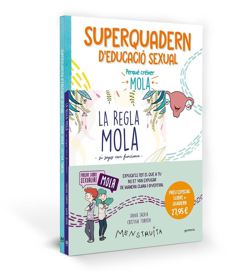 Pack Aprèn amb Menstruita (La regla mola + Superquadern d'educació sexual) | Salvia, Anna