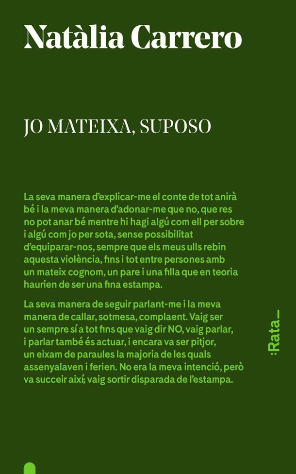 Jo mateixa, suposo | Carrero, Natàlia
