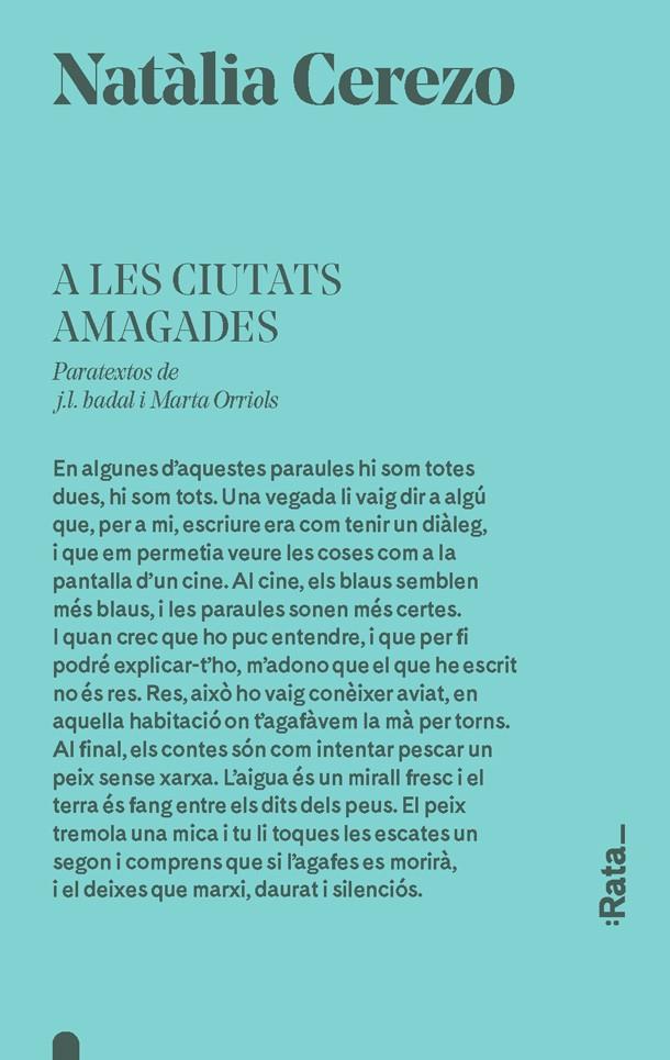 A les ciutats amagades | Cerezo, Natàlia