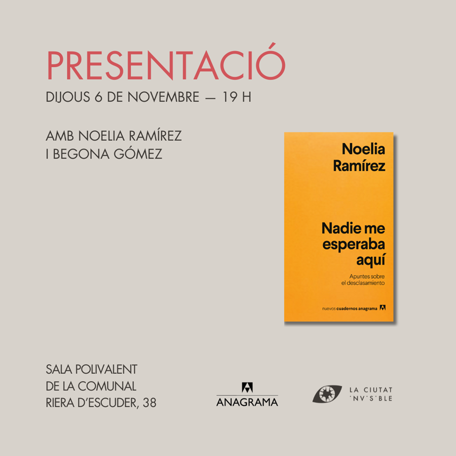 Presentació de NADIE ME ESPERABA AQUÍ - Cooperativa autogestionària