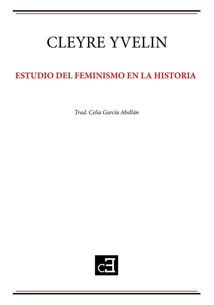 Estudio del feminismo en la Historia | Yvelin, Cleyre