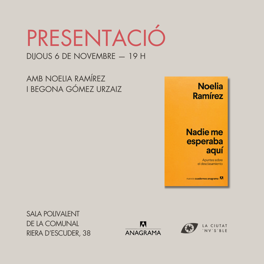 Presentació de NADIE ME ESPERABA AQUÍ - Cooperativa autogestionària
