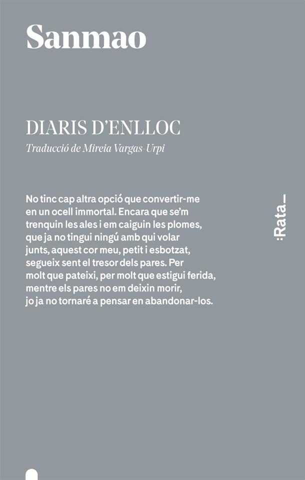 Diaris d'enlloc | Sanmao
