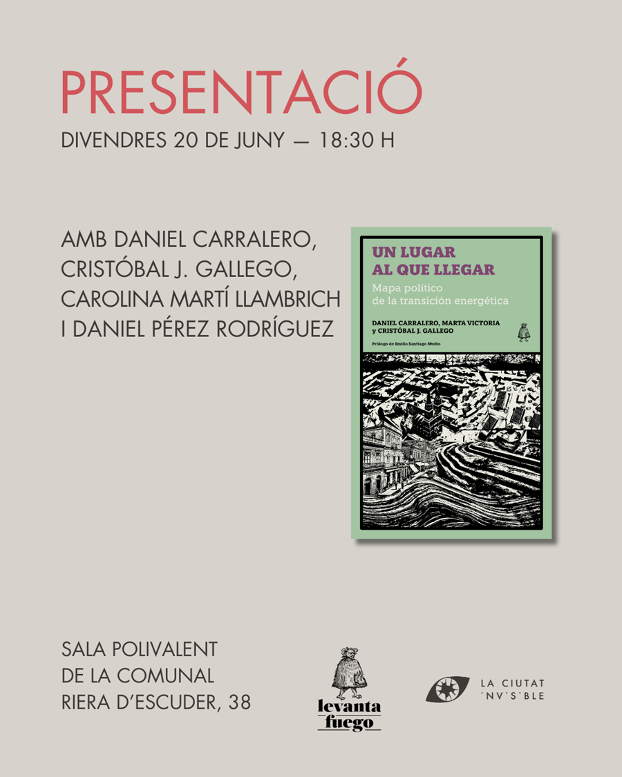 Presentació d'UN LUGAR AL QUE LLEGAR - Cooperativa autogestionària