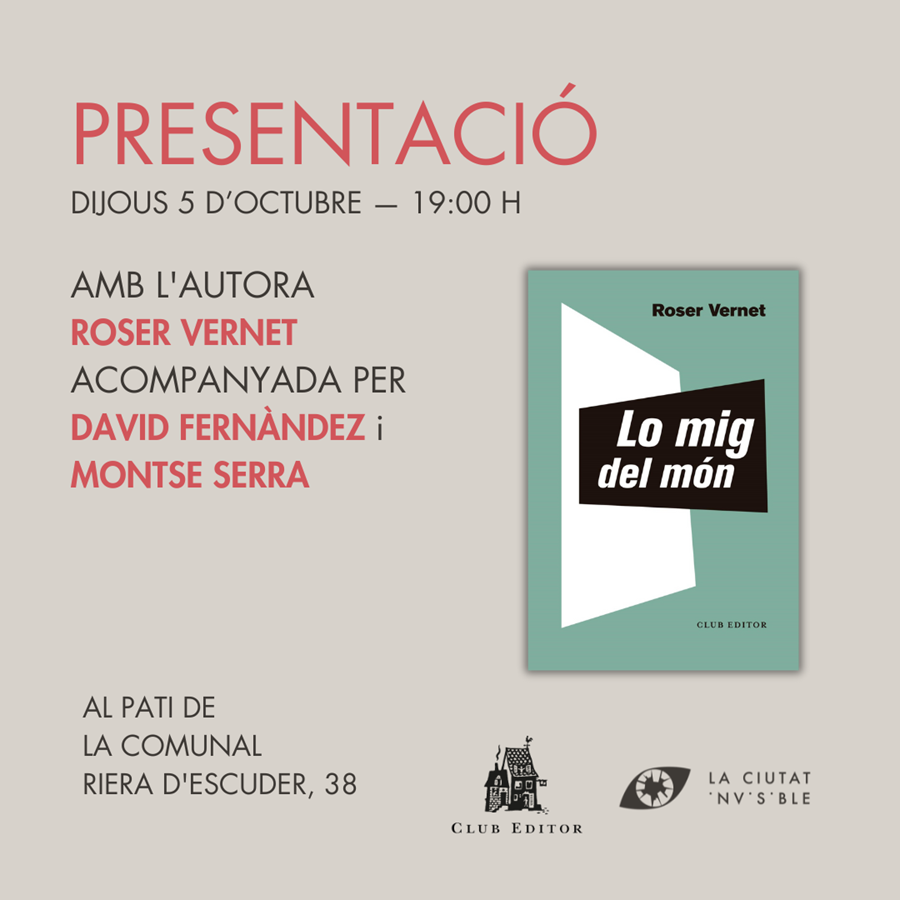 Presentació del llibre LO MIG DEL MÓN - Cooperativa autogestionària