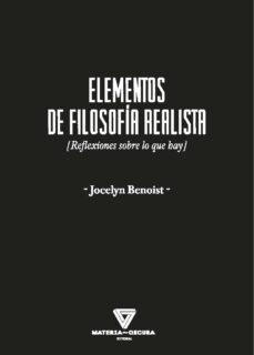 Elementos de filosofía realista | Benois, Jocelyn | Cooperativa autogestionària