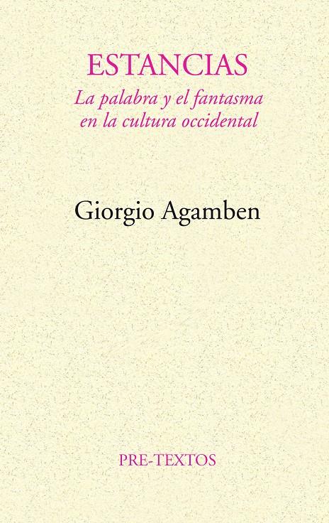  Estancias | Agamben, Giorgio