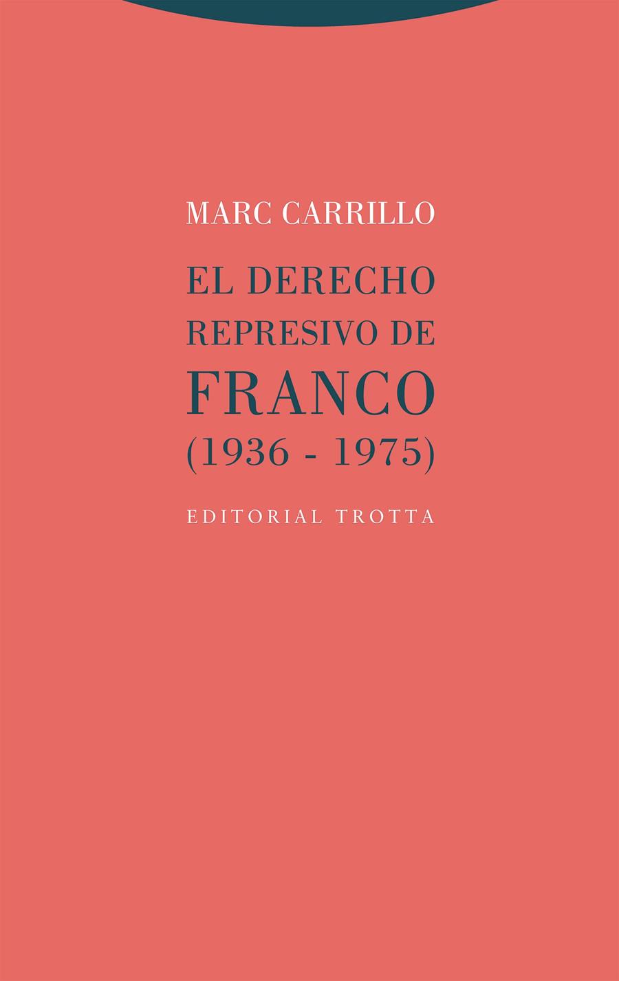 El Derecho represivo de Franco (1936-1975) | Carrillo, Marc | Cooperativa autogestionària