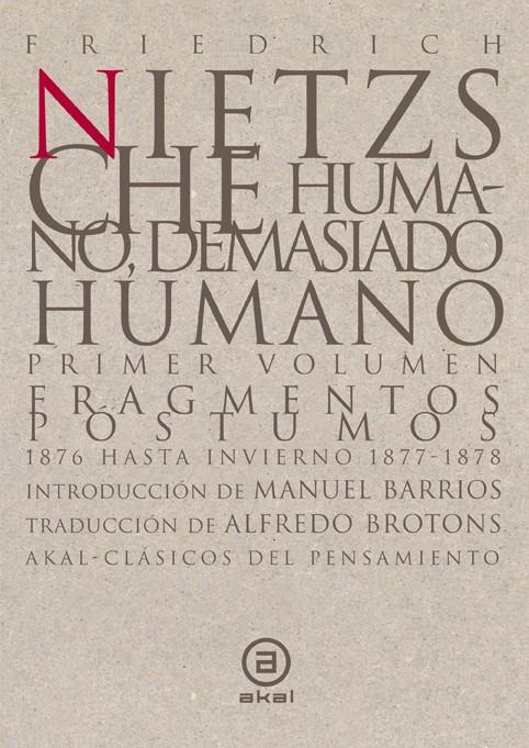Humano, demasiado humano (2 volúmenes) | Nietzsche, Friedrich | Cooperativa autogestionària