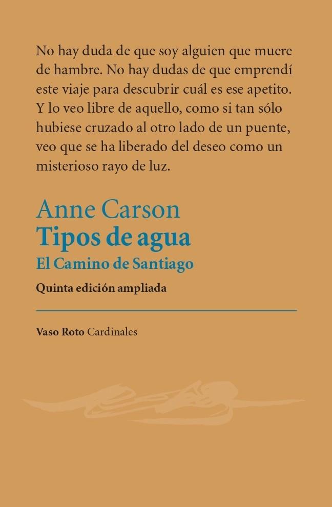 Tipos de agua | Carson, Anne
