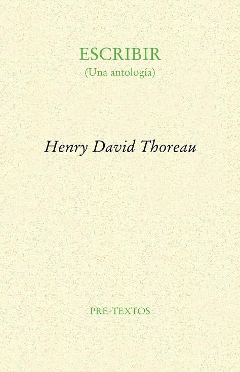Escribir | Thoreau, Henry David