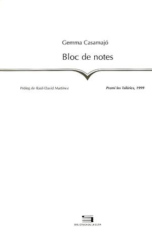 Bloc de notes | Casamajó, Gemma | Cooperativa autogestionària