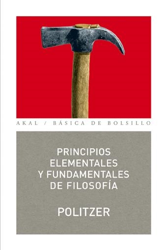 Principios elementales y fundamentales de filosofía | Politzer, Georges | Cooperativa autogestionària