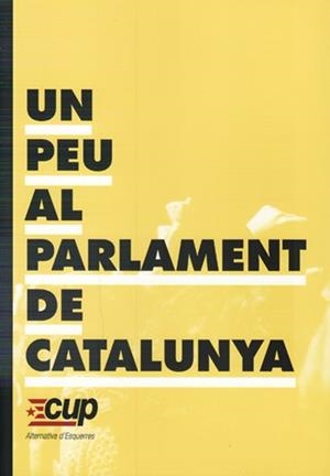 Un peu al Parlament de Catalunya | CUP Alternativa d'Esquerres | Cooperativa autogestionària