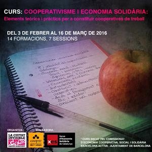 Inscripció al curs "Cooperativisme i economia social: elements teòrics i pràctics per constituir cooperatives" | La Ciutat Invisible