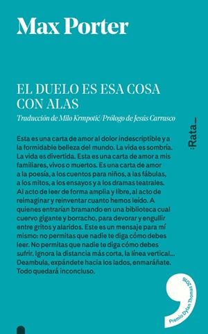 El duelo es esa cosa con alas | Porter, Max | Cooperativa autogestionària
