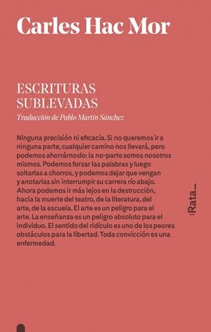 Escrituras sublevadas | Hac Mor, Carles | Cooperativa autogestionària