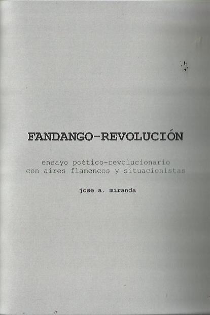 Fandango-Revolución | José A. Miranda | Cooperativa autogestionària