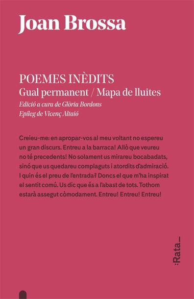 Poemes inèdits | Brossa i Cuervo, Joan | Cooperativa autogestionària