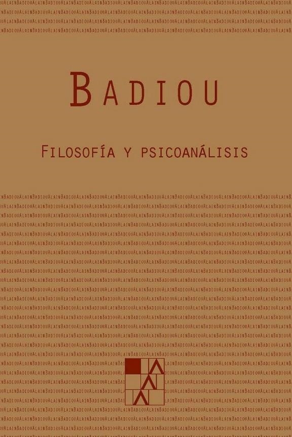 Filosofía y psicoanálisis | Alain Badiou | Cooperativa autogestionària