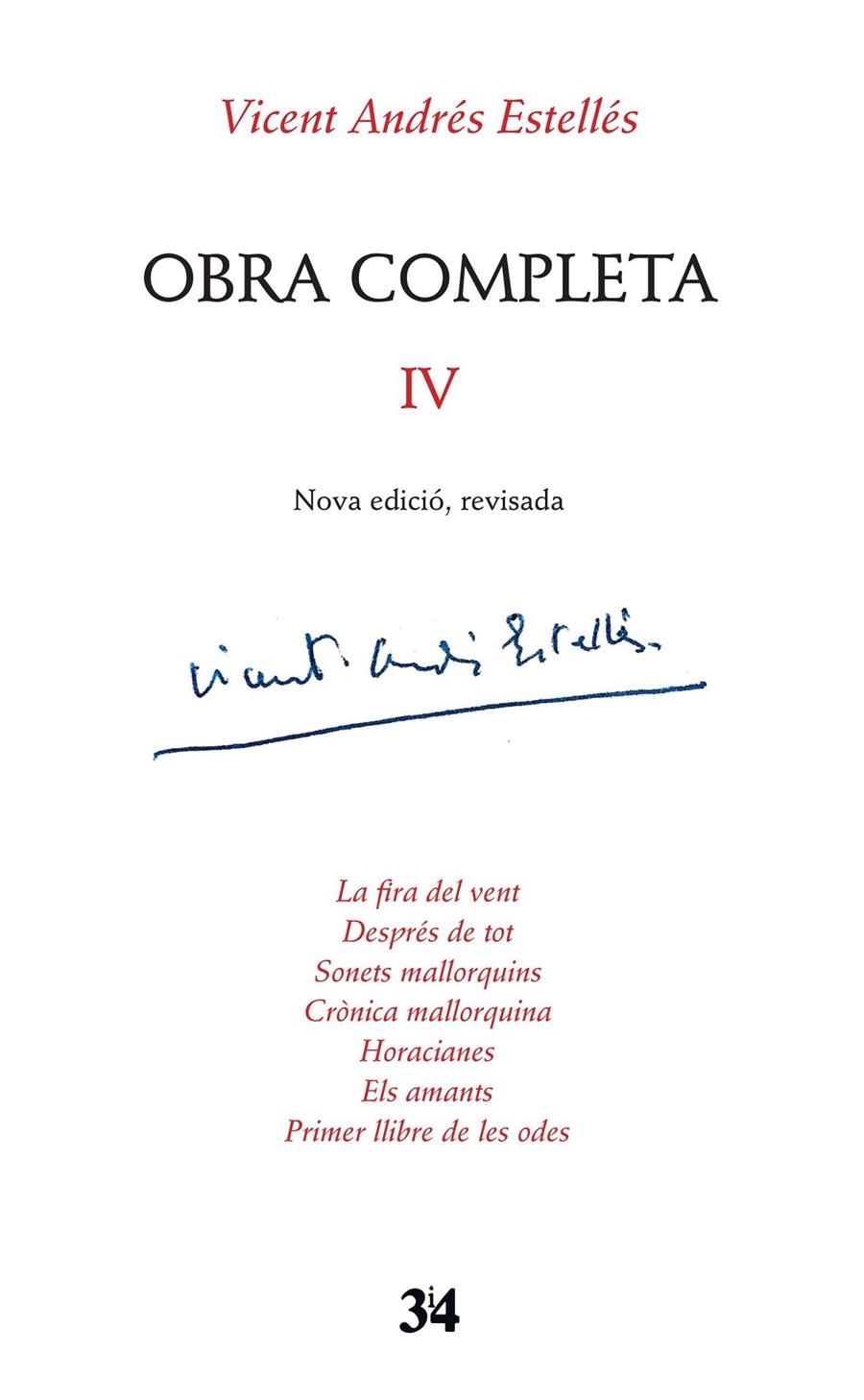 Obra Completa IV | Vicent Andrés Estellés