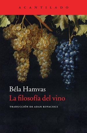 La filosofía del vino | Hamvas, Béla